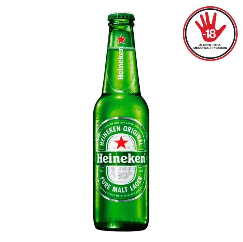 Cerveja Heineken Ln 330ml Pack 6un Fd 24un