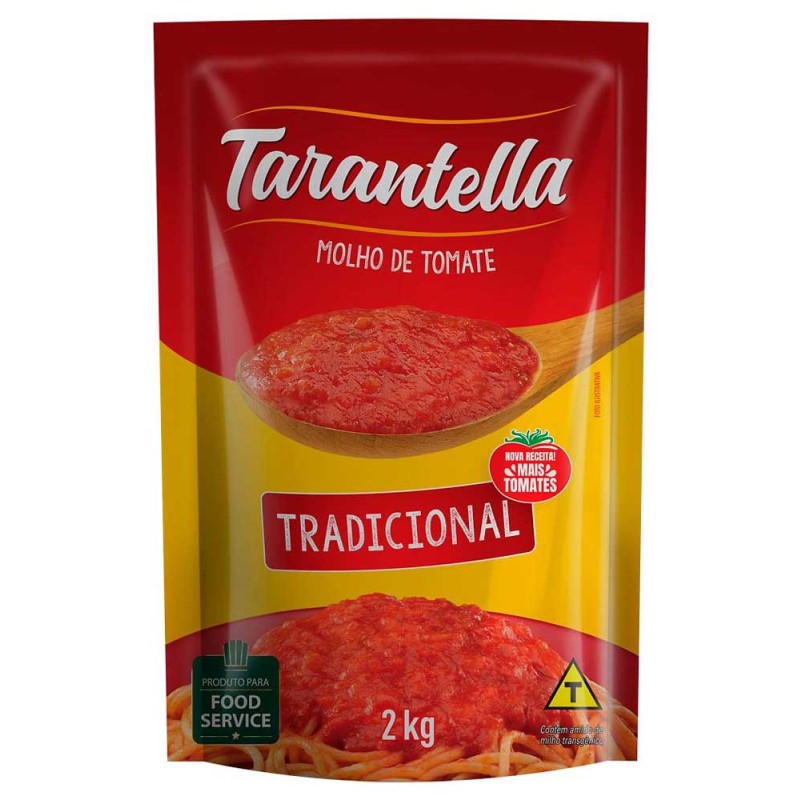 Molho de Tomate Tradicional Tarantella Sc 2kg
